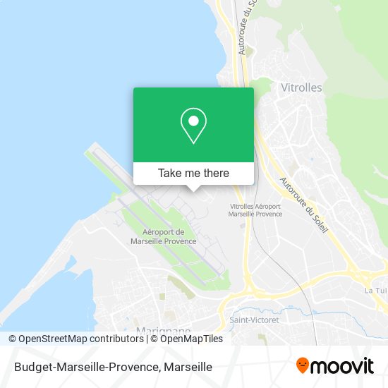 Budget-Marseille-Provence map