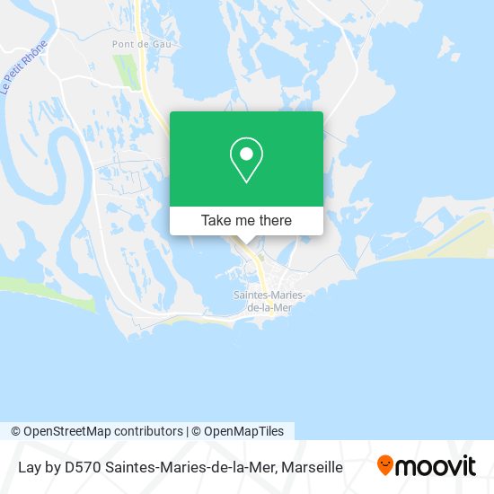 Lay by D570 Saintes-Maries-de-la-Mer map