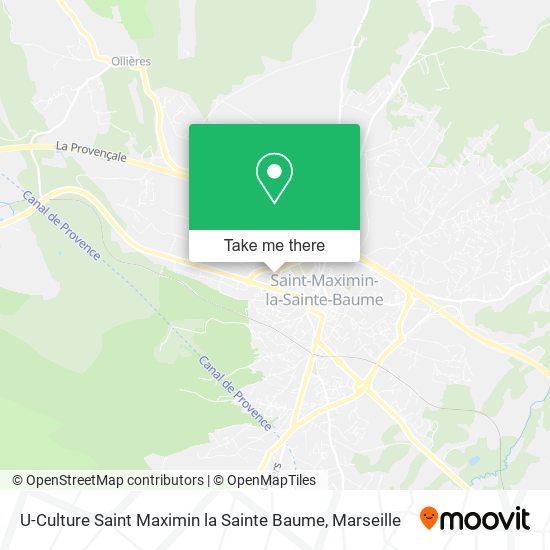U-Culture Saint Maximin la Sainte Baume map