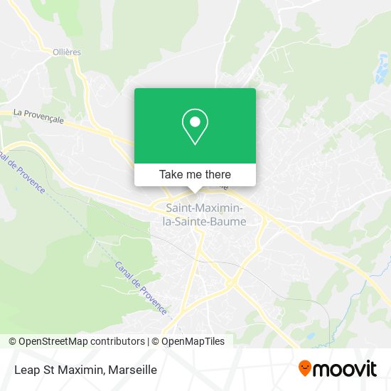 Leap St Maximin map