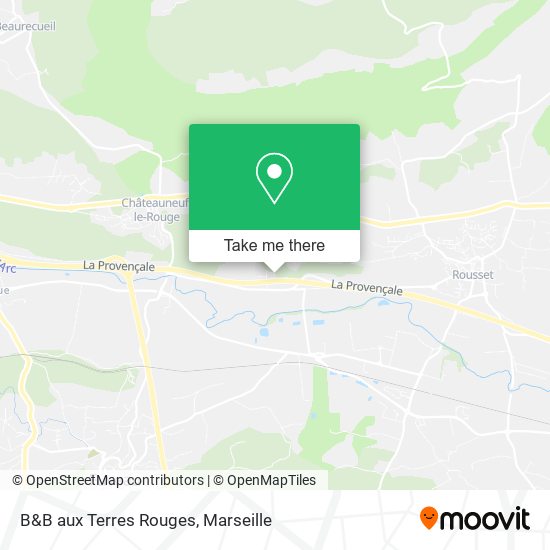 B&B aux Terres Rouges map