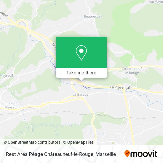 Rest Area Péage Châteauneuf-le-Rouge map