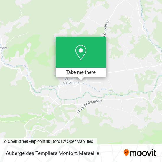 Auberge des Templiers Monfort map