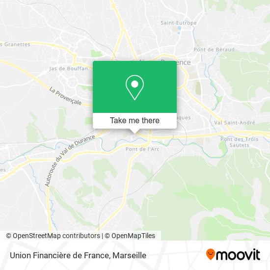 Mapa Union Financière de France