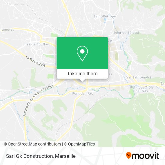 Sarl Gk Construction map