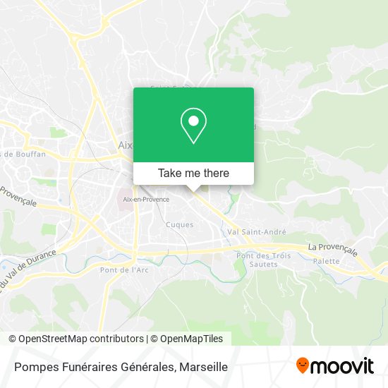 Pompes Funéraires Générales map