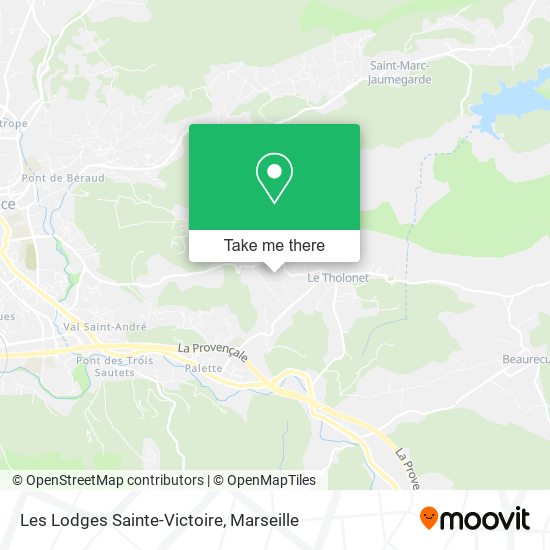 Les Lodges Sainte-Victoire map