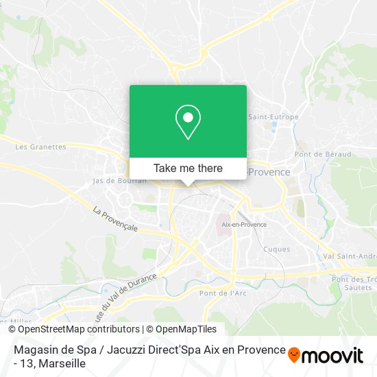 Mapa Magasin de Spa / Jacuzzi Direct'Spa Aix en Provence - 13