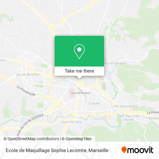 Ecole de Maquillage Sophie Lecomte map