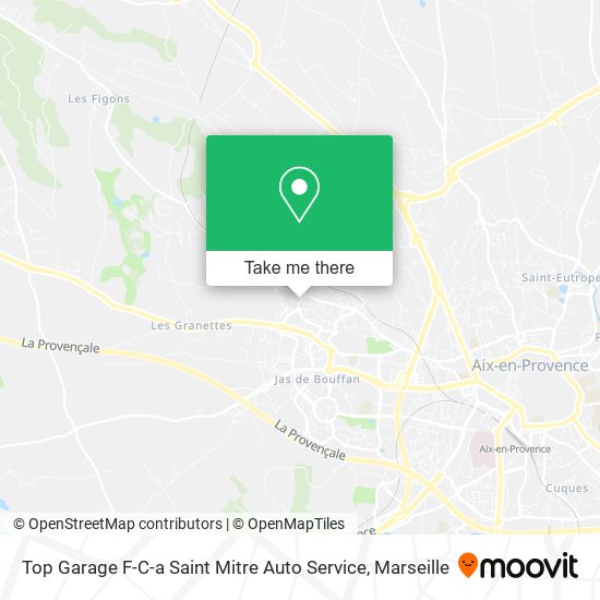Mapa Top Garage F-C-a Saint Mitre Auto Service