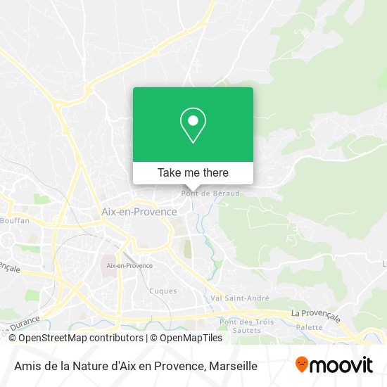 Amis de la Nature d'Aix en Provence map