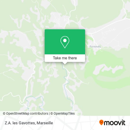 Z.A. les Gavottes map