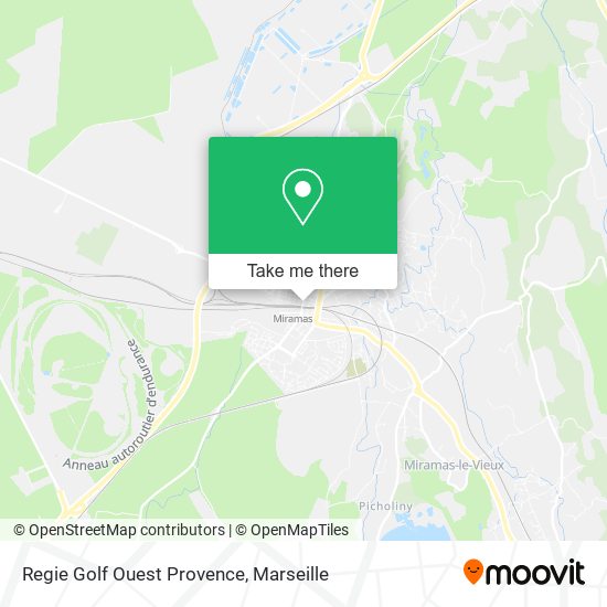 Regie Golf Ouest Provence map