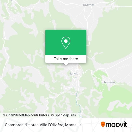 Chambres d'Hotes Villa l'Olivière map