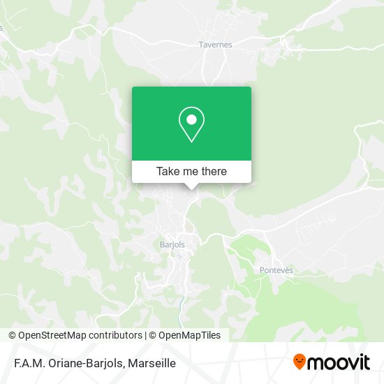 F.A.M. Oriane-Barjols map