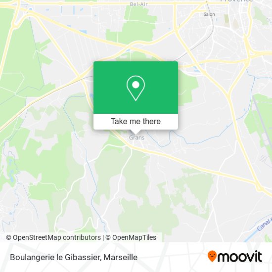 Mapa Boulangerie le Gibassier