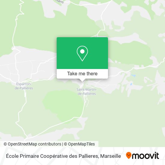 Mapa École Primaire Coopérative des Pallieres