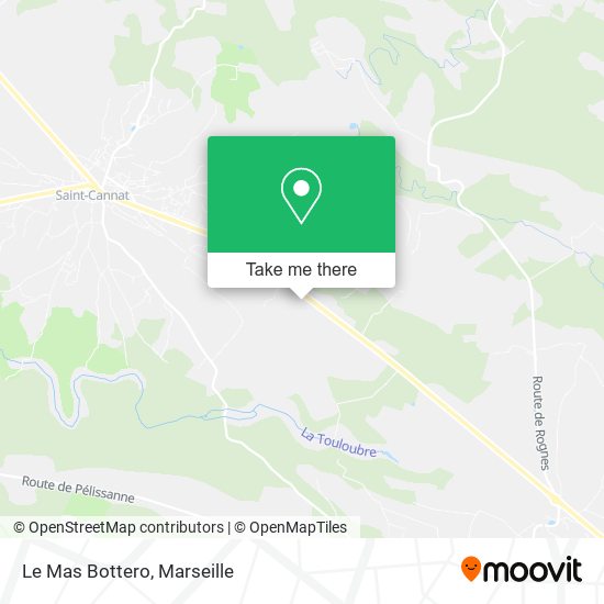 Le Mas Bottero map