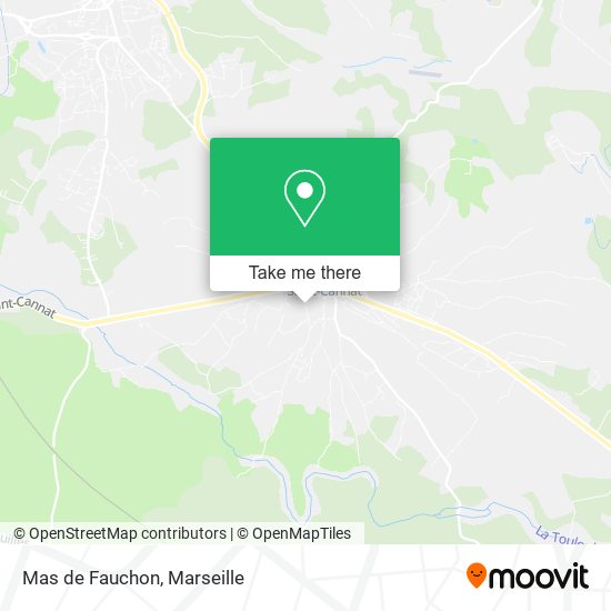 Mas de Fauchon map