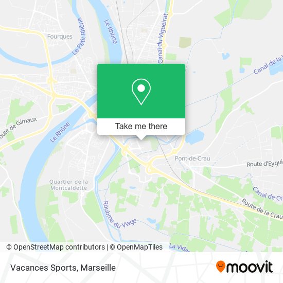 Vacances Sports map