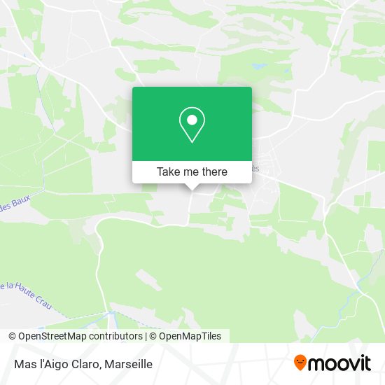 Mas l'Aigo Claro map