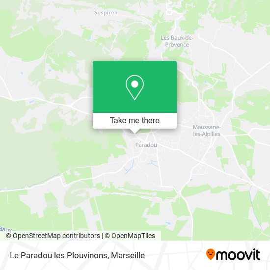 Le Paradou les Plouvinons map