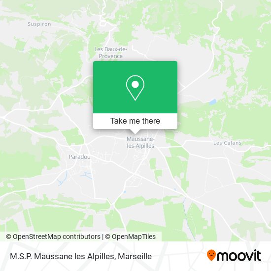 M.S.P. Maussane les Alpilles map