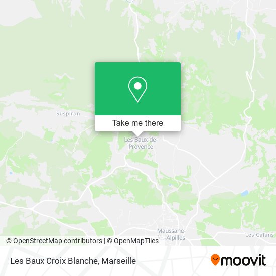 Mapa Les Baux Croix Blanche