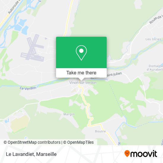Le Lavandiet map