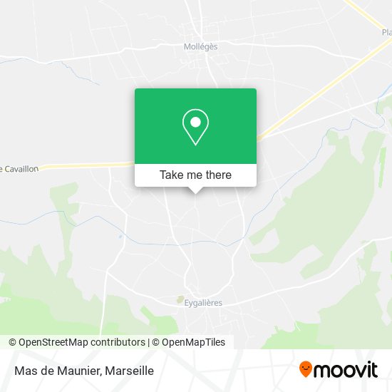Mas de Maunier map