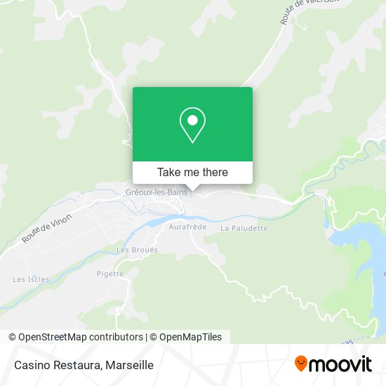 Casino Restaura map