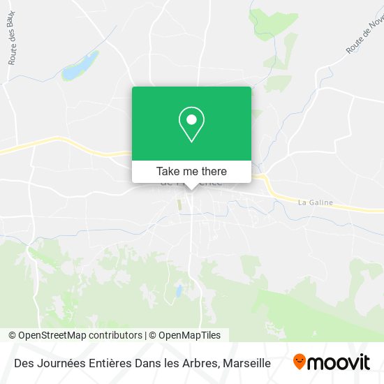 Des Journées Entières Dans les Arbres map