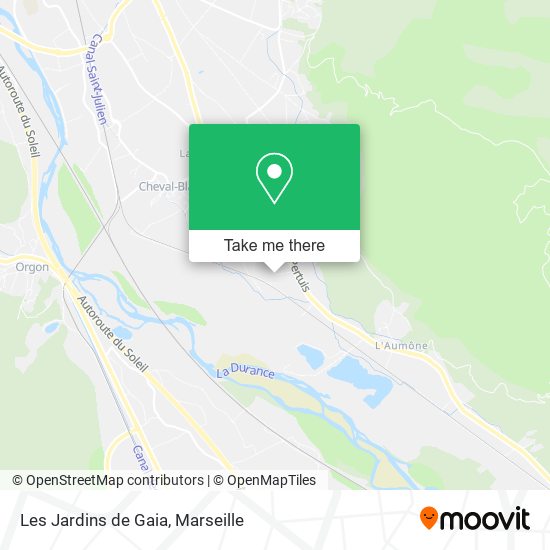 Les Jardins de Gaia map