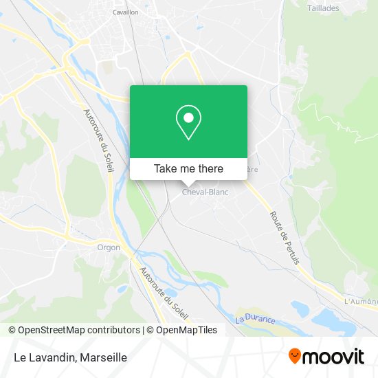 Le Lavandin map