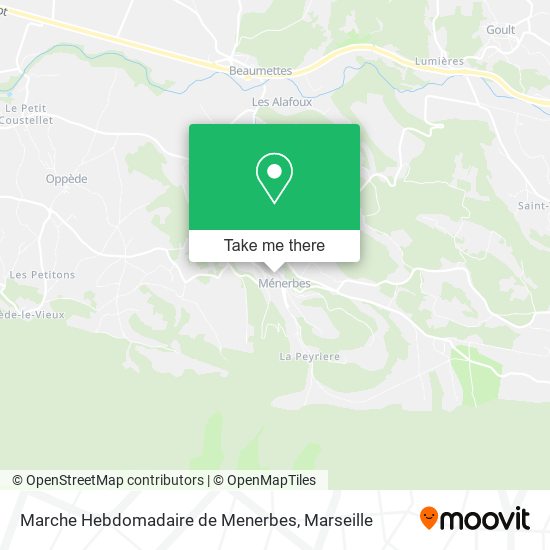 Mapa Marche Hebdomadaire de Menerbes