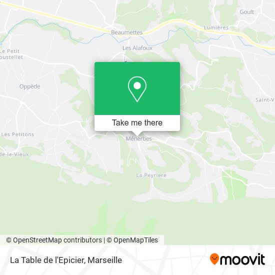 La Table de l'Epicier map