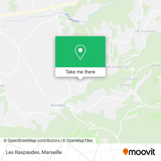 Les Raspaudes map
