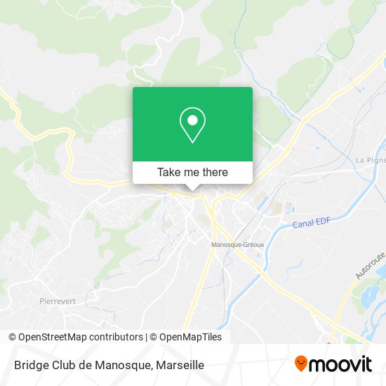 Bridge Club de Manosque map