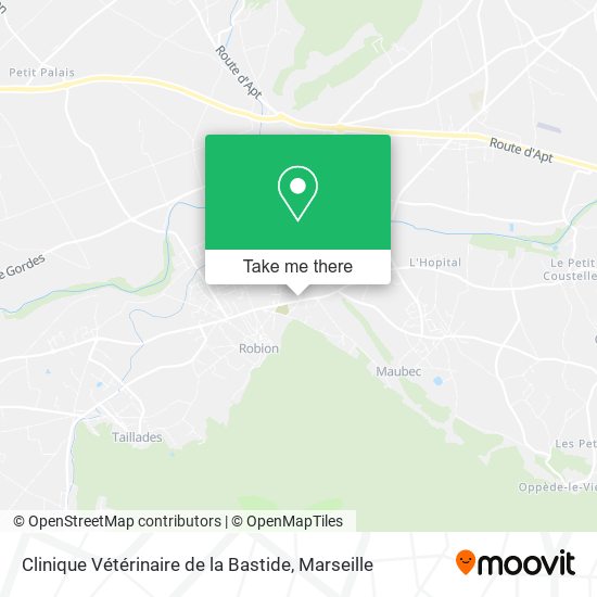 Mapa Clinique Vétérinaire de la Bastide