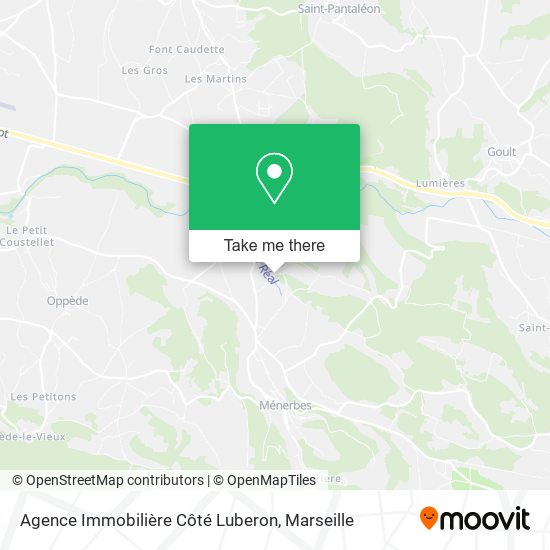 Mapa Agence Immobilière Côté Luberon