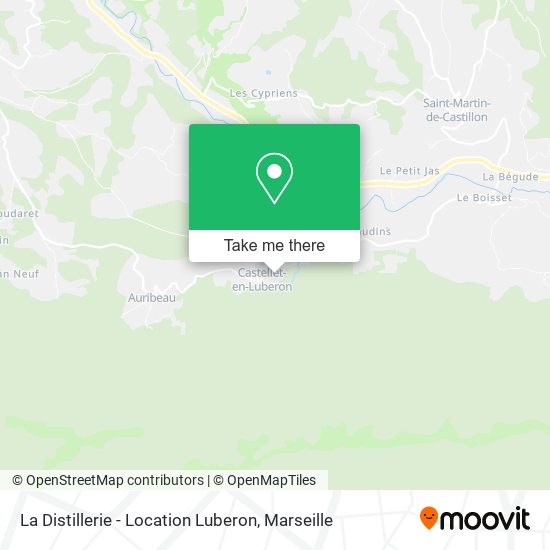 Mapa La Distillerie - Location Luberon