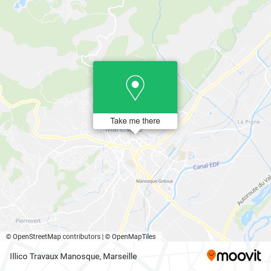 Illico Travaux Manosque map