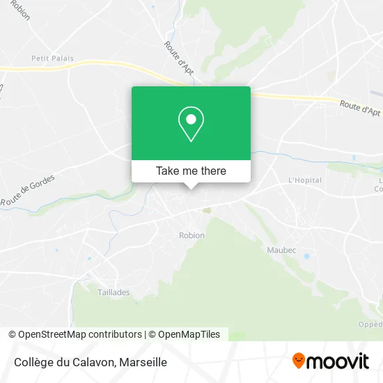 Collège du Calavon map