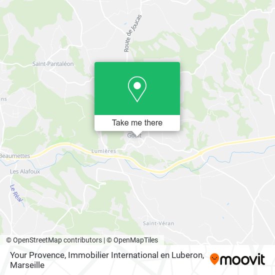 Mapa Your Provence, Immobilier International en Luberon