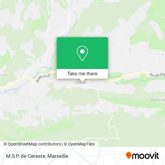 M.S.P. de Cereste map