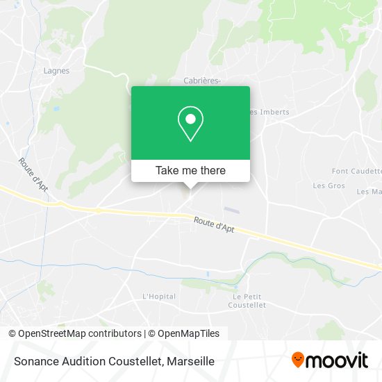 Sonance Audition Coustellet map