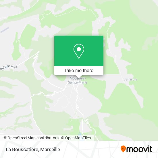 La Bouscatiere map