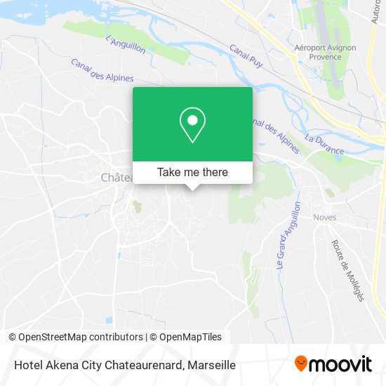 Hotel Akena City Chateaurenard map