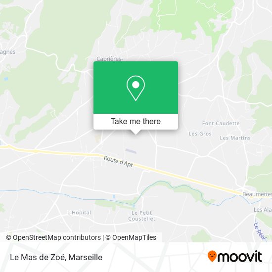 Le Mas de Zoé map