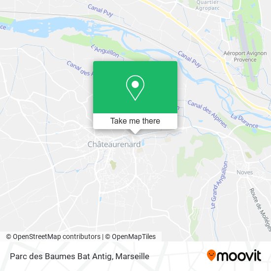 Parc des Baumes Bat Antig map